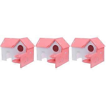 Hamster Hideout PVC House with Ladder for Small Pets
