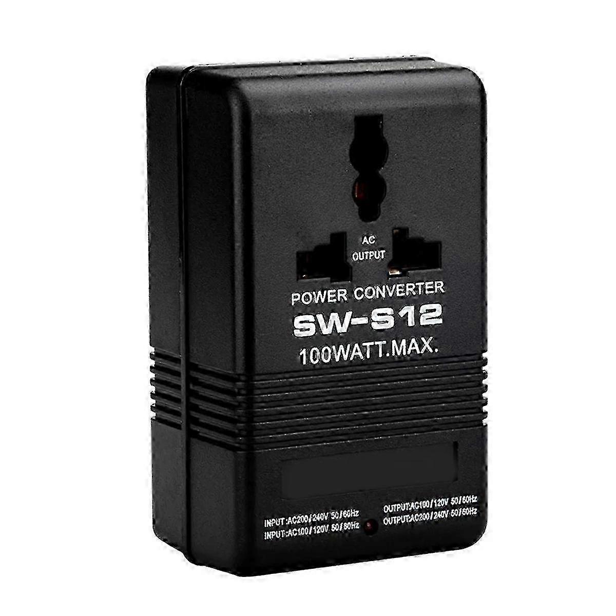 100W Voltage Converter Transcompatible withmer Dual Input compatible with Electronics