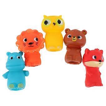 Animal Finger Puppets Educational Tool for Toddlers 5Pcs Mini Toys