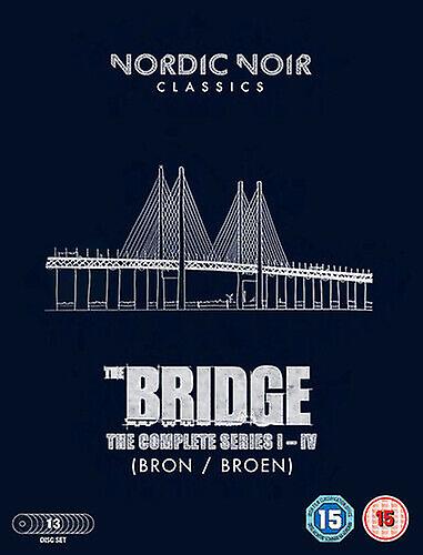 The Bridge The Complete Series I-IV DVD (2018) Sofia Helin cert 15 13 discs - Region 2