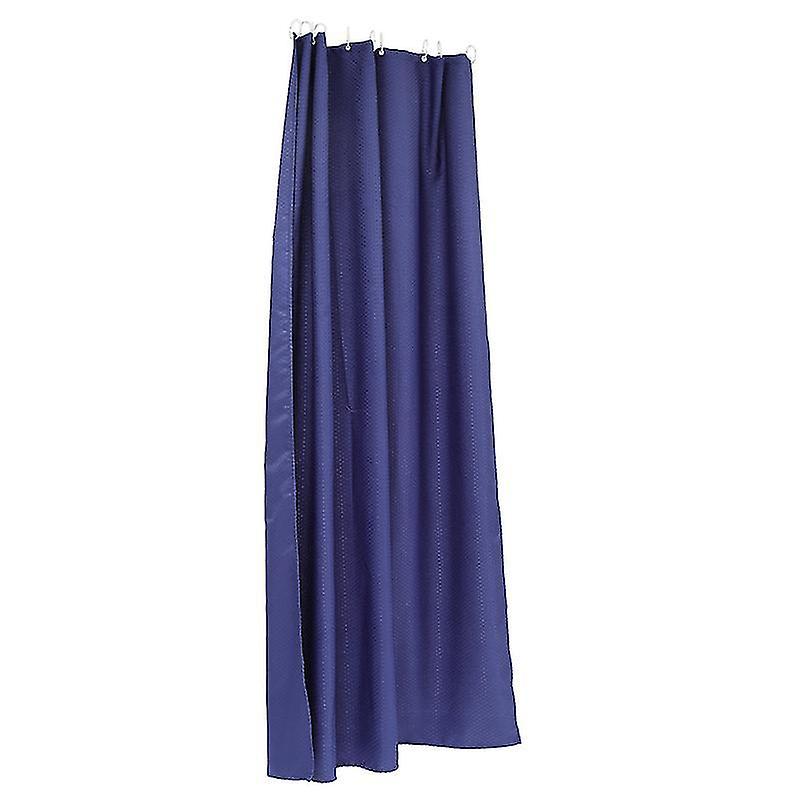 200X150cmブルーシャワーカーテン1セットシャワーカーテンバット用フック付き防水入浴カーテン