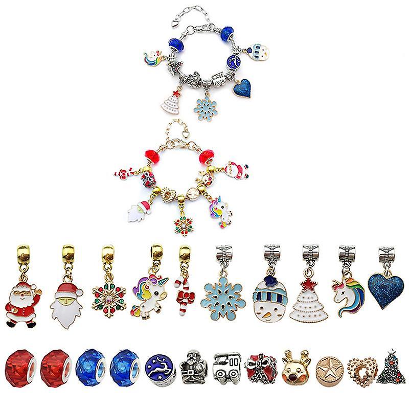 Bracelets de Noël avec pendentifs pour filles