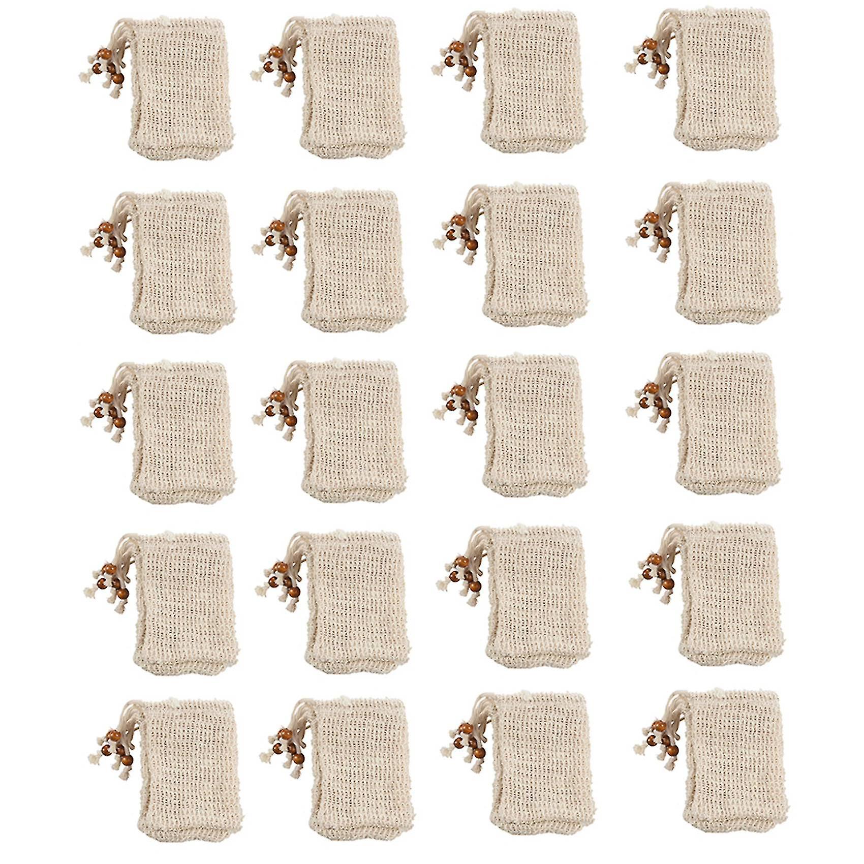 100 Pack Exfoliante Soap Bag Natural Soap Saver