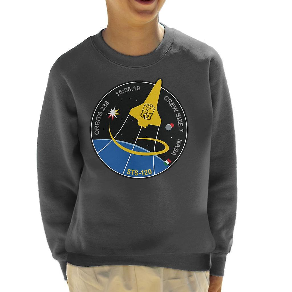 NASA STS 120 Shuttle Mission Imagery Patch Kid's Sweatshirt