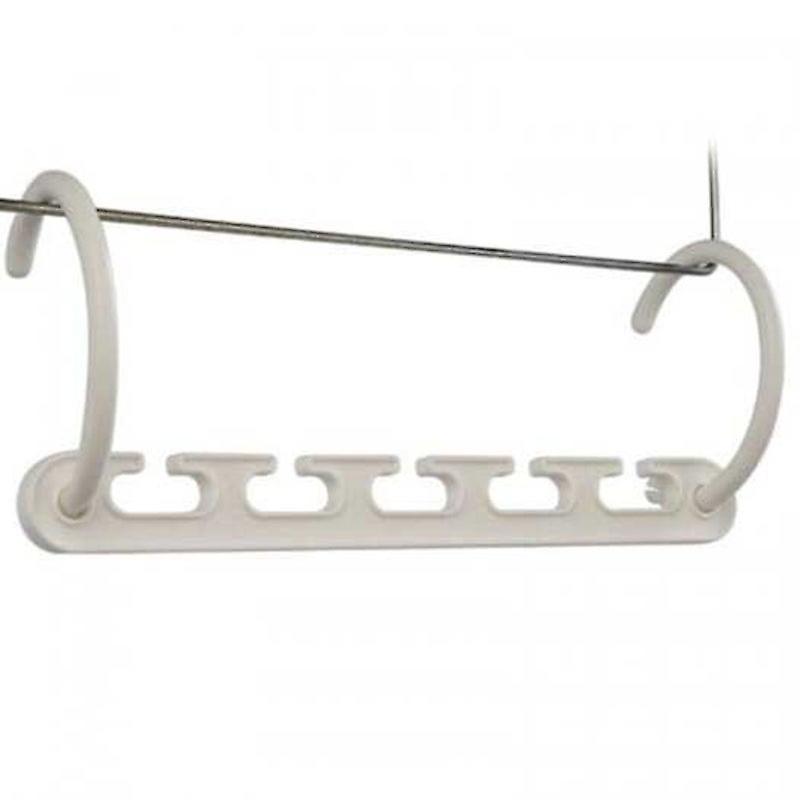 4Pcs Pack Multifunction Magic Hanger Wonder Clothes White Clothes Hangers