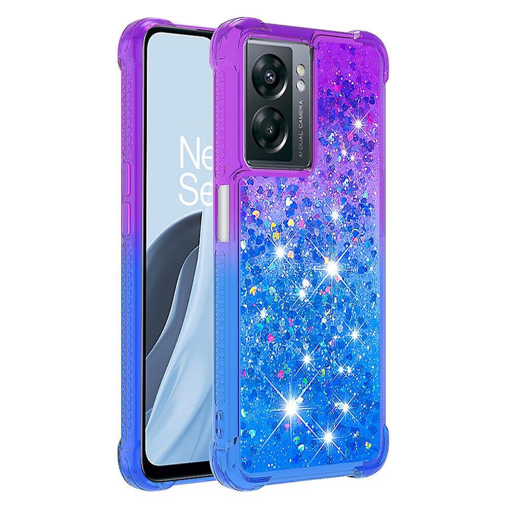 Case For Oneplus Nord N300 5g Liquid Glitter Funny Bling Shiny Crystal Flowing Sparkle Moving Cover Clear Bumper Compatible With Oneplus Nord N300 5g