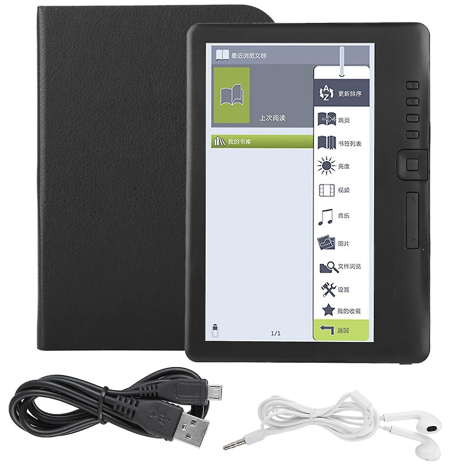 Bk7019 Portable 7inch E Book Reader Colorful Screen Supports Tf Card 4g Memory