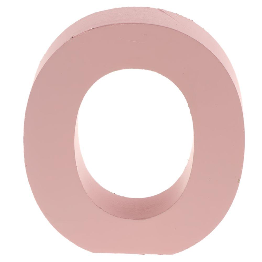 Pink Wooden Floating Letters Door Number Alphabet Letter Address Spells O