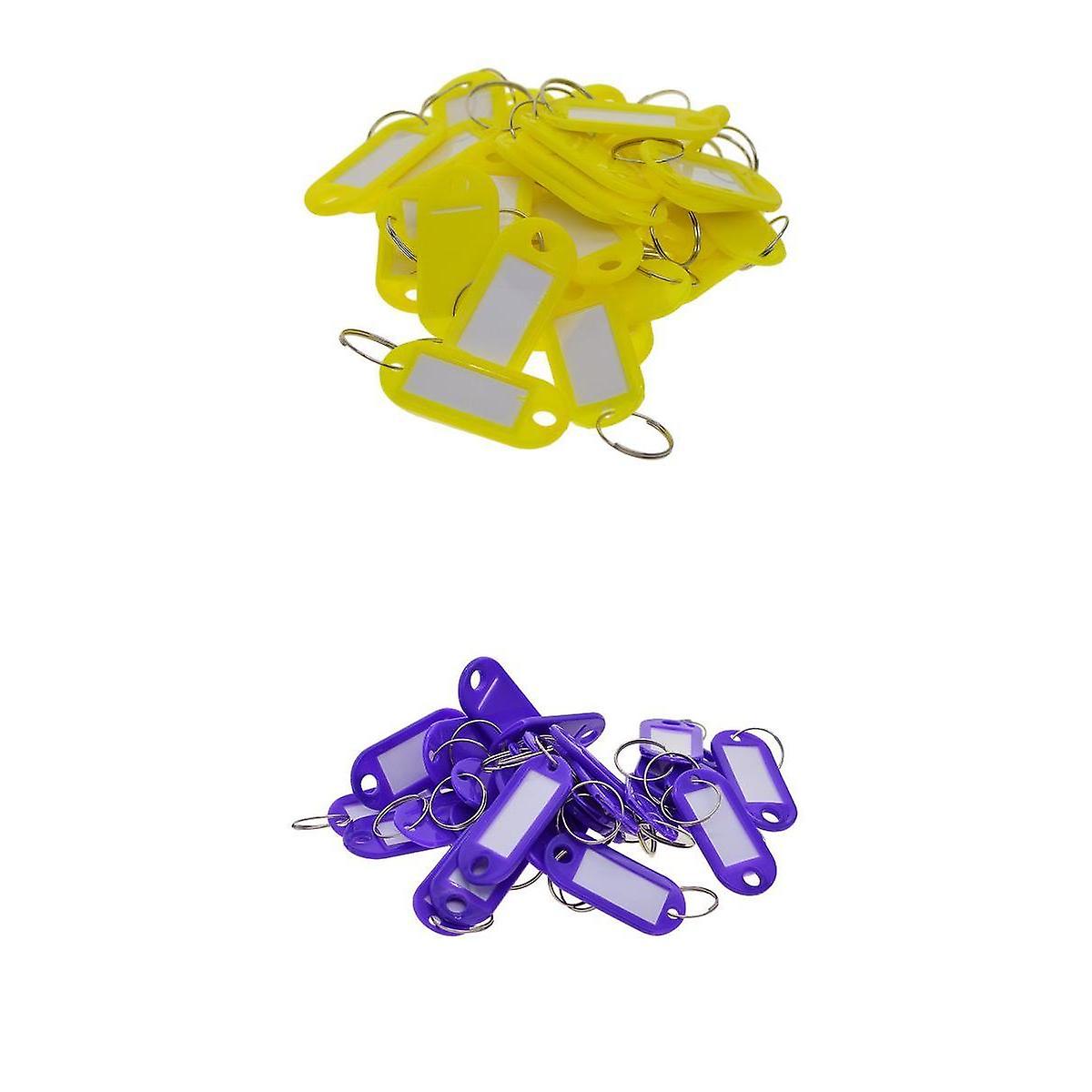 100pcs Removable Waterproof Key Tags ID Name Card Tags Mark Labels DIY