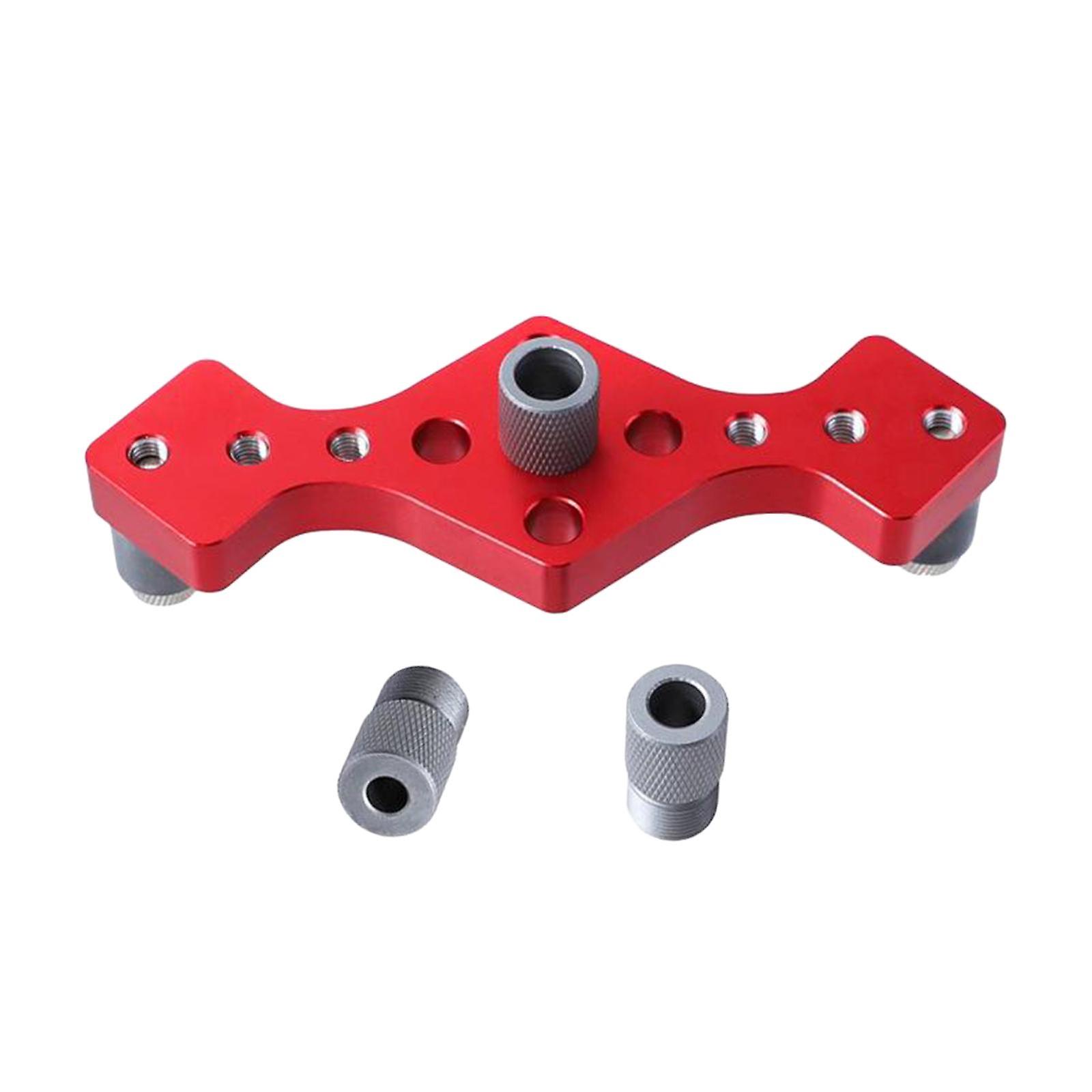 Vertical Hole Dowelling Self Centering Guide Drill Locator Package 1 Red