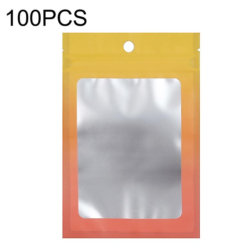 100PCS Packaging Bag, Size: 8.5x13cm (Ylow Gradient)
