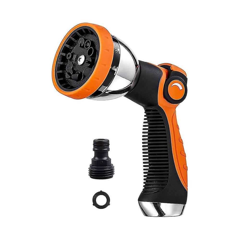 Garden Hose Nozzle Spray Nozzle,10 Hose Metal Duty Watering Patterns Thumb Control On Off Valve Wat