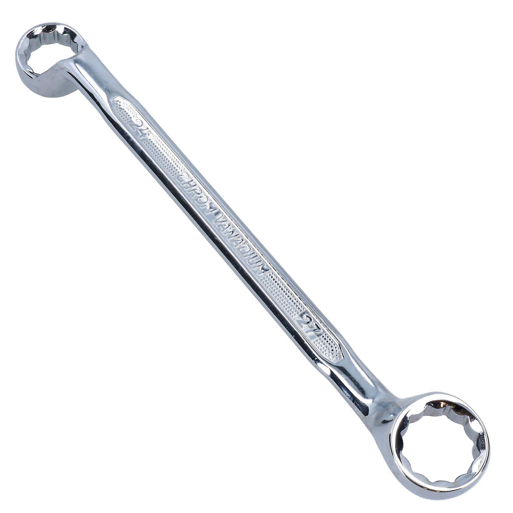 Double Ended Metric 24mm + 27mm Ring Obstruction Spanner Wrench 75 Offset