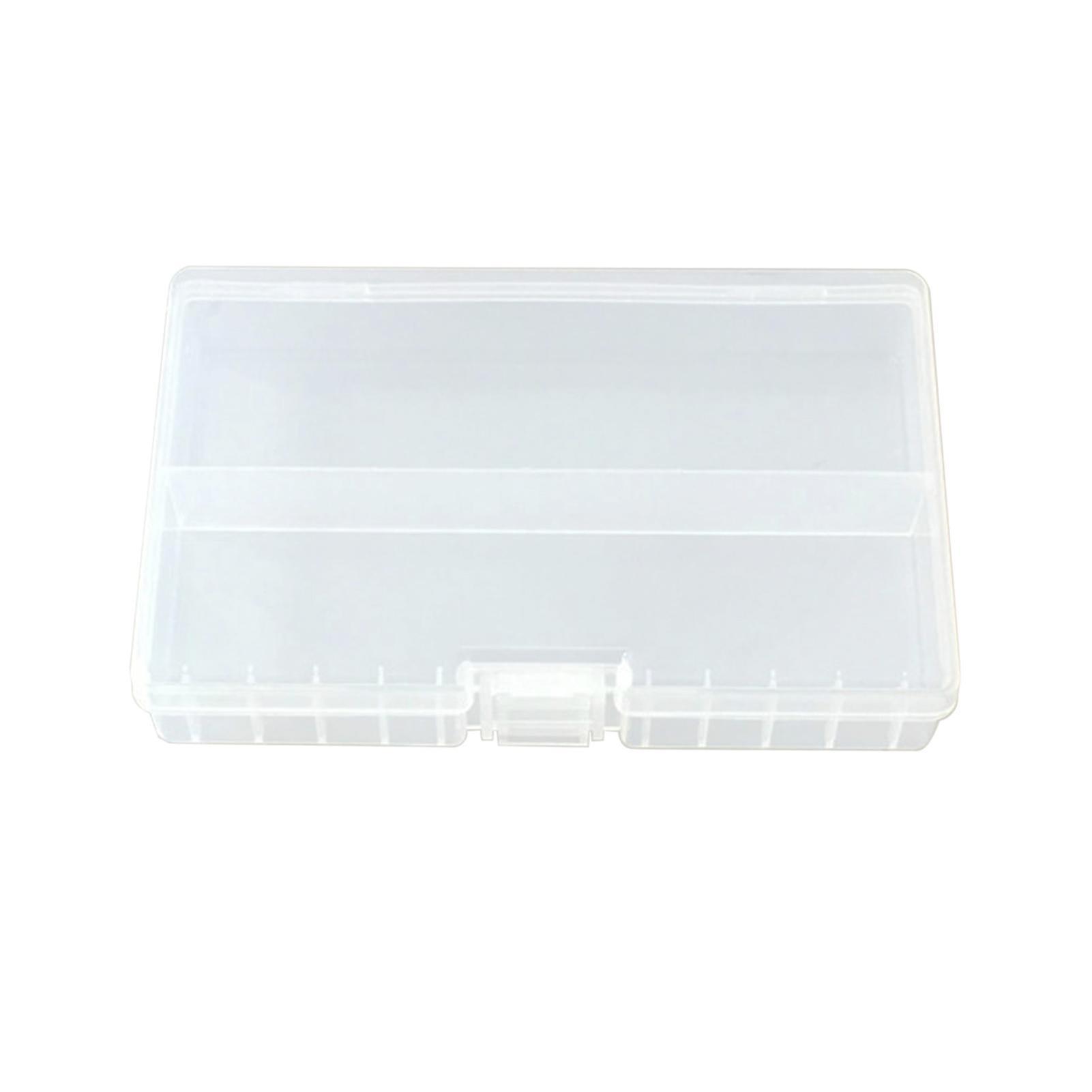 Battery Storage Box Transparent Large Capacity Portable 48pcs Aa Aaa Rechargeable Battery Container Organizer For Home