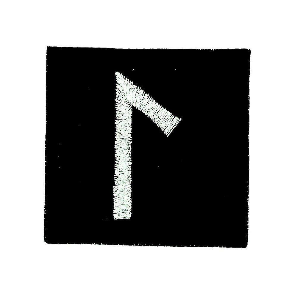 Patch Patch Brode Thermocollant Viking Odin Witchcraft Rune Alphabet Lake