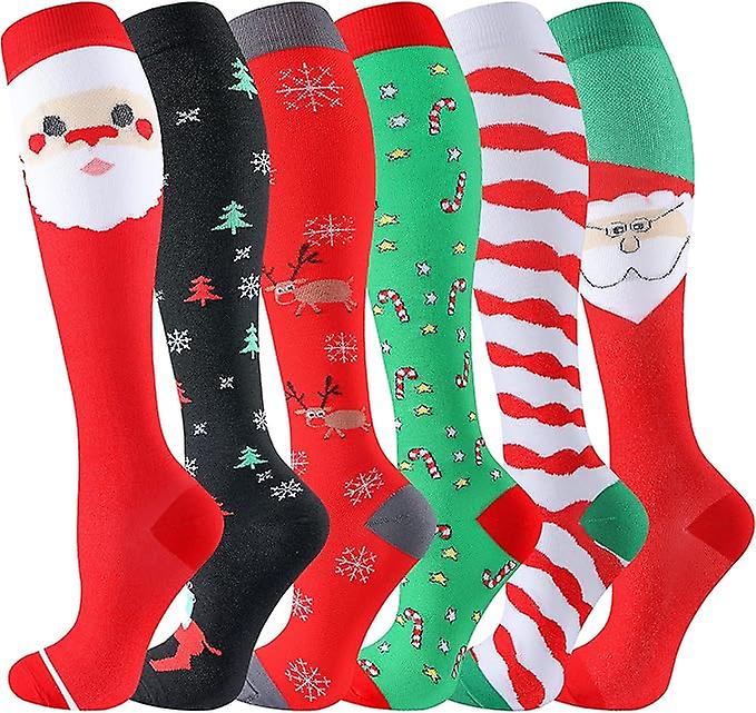 Compression Socks For Women & Men Circulation-compression Socks 20-30 Mmhg-best For Running,medical,nurse,travel.large