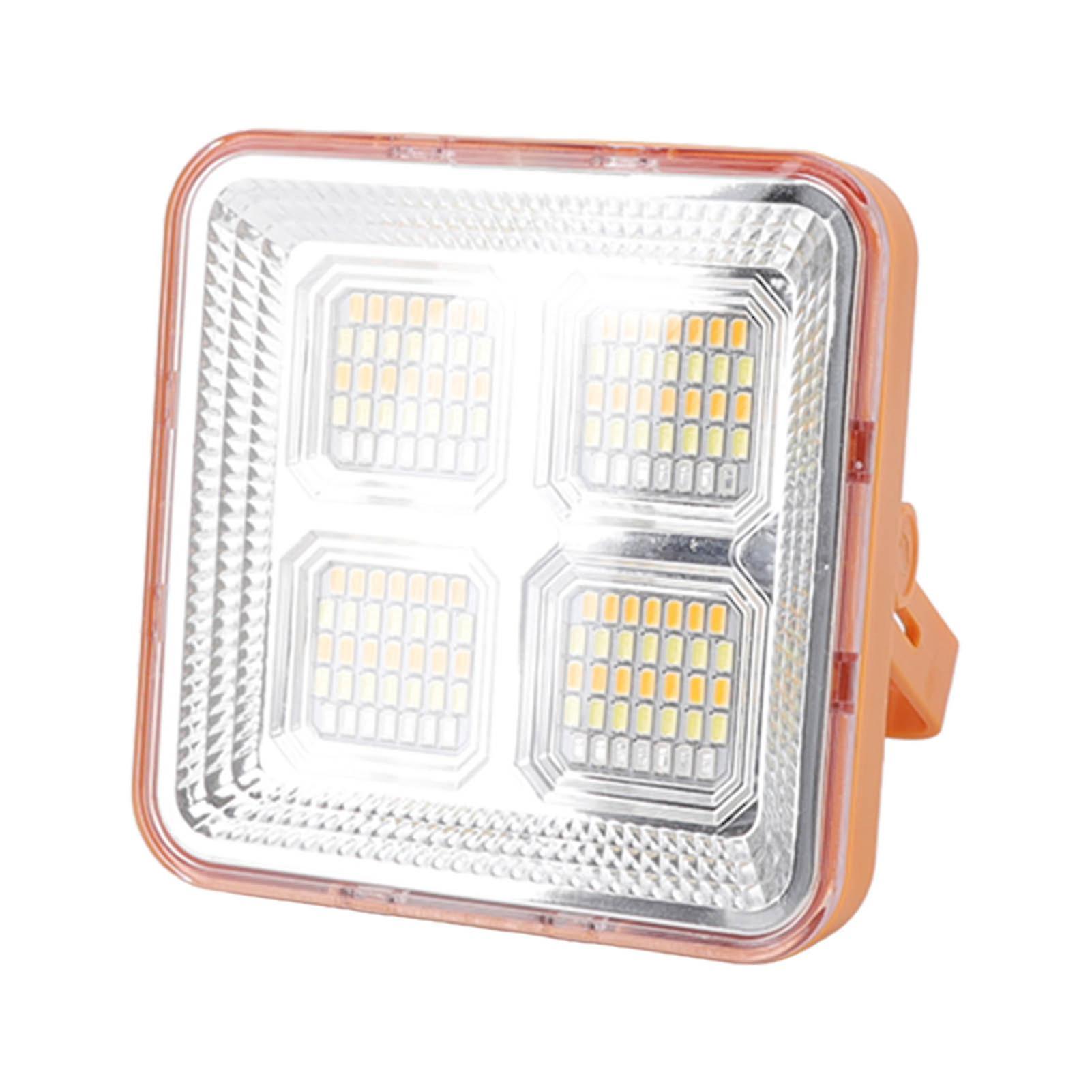 LED Work Solar Light Portable Magnetic Handheld LED Solar Camping Light for Outdoor Emergency Lighting Yellow