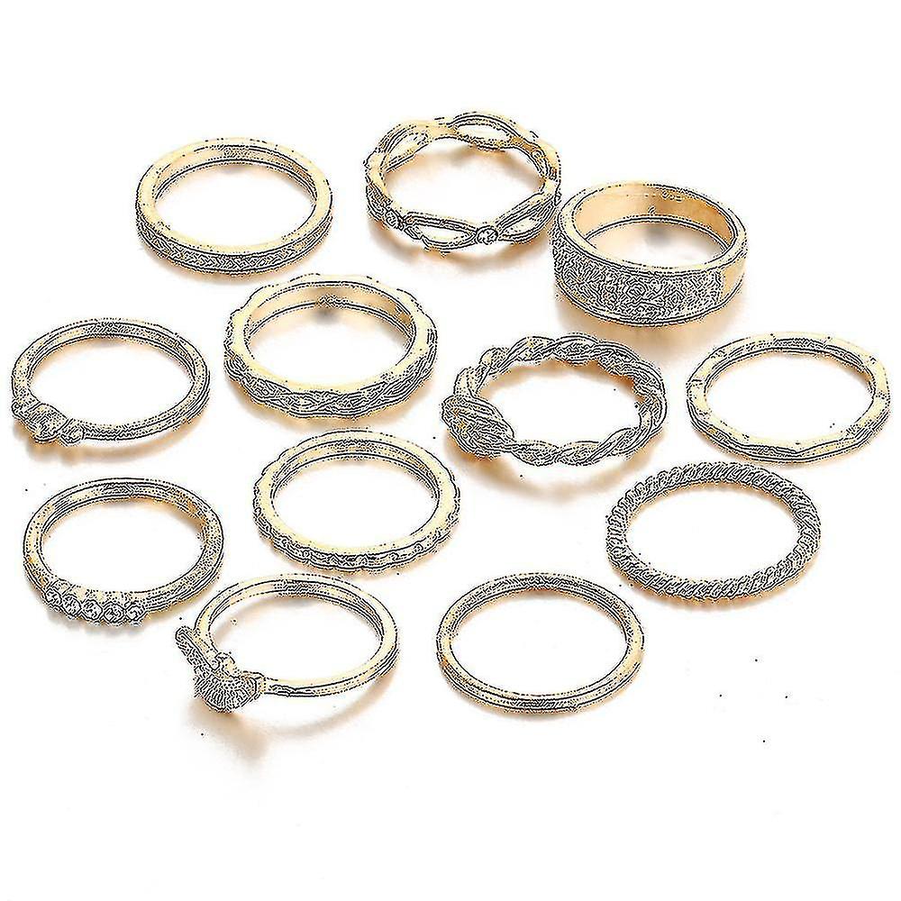 Rinhoo New Design Charm Herz Kristallringe Sets für Frau Neues Set Schnitzen Blume Simulation Perlenring Mode Party Schmuck