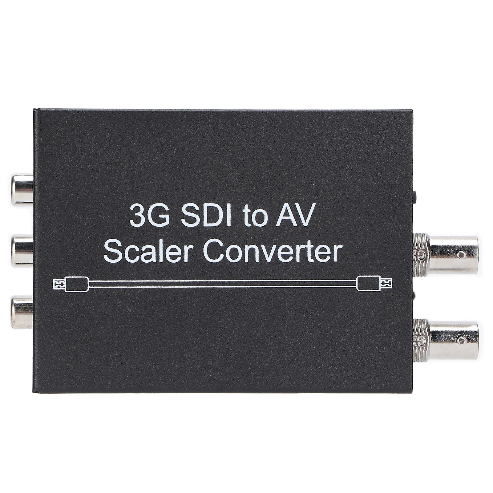 3G SDI to Audio and Video Scaler Converter 3G/Hd SD_SDI to R/L RCA Adapter Converter for Computer(US Plug )