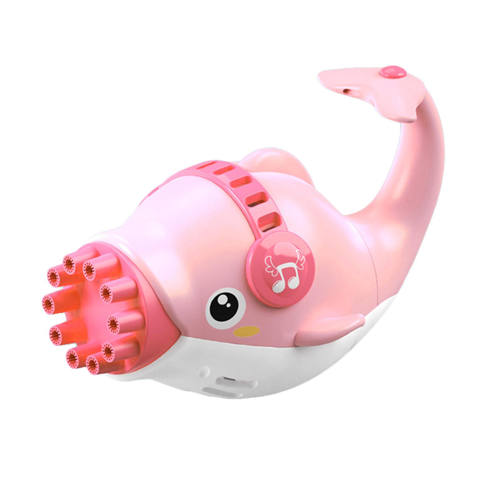 Dolphin Bubble Machine 10-Hole Children's Electric Gatling Dolphin Bubble Toy Stall Toy Plastic Material no Bubble water