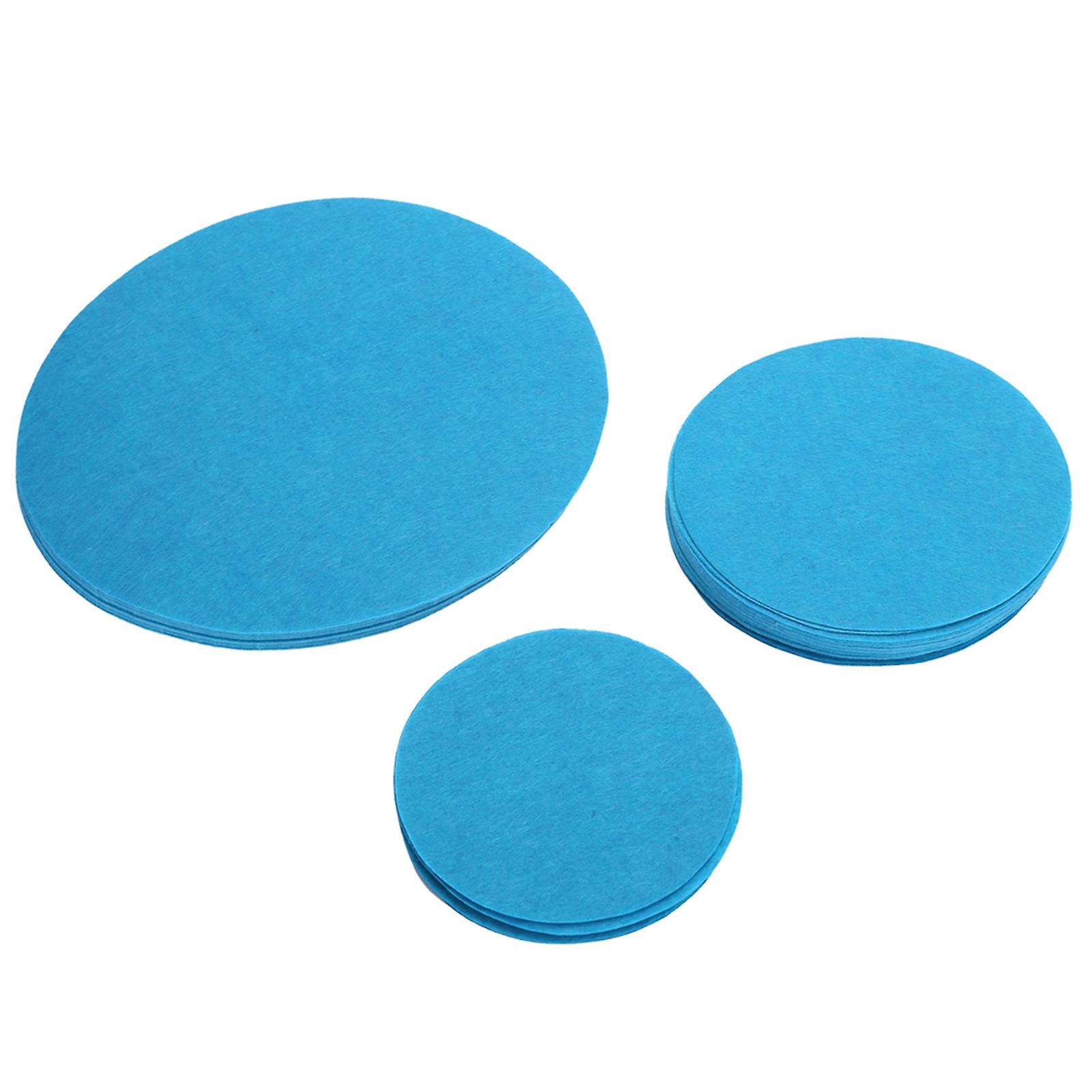 Felt Dish Protection Pad Plate Separate Pad Pot Stacking Food Plate Divider Separator Protectors(Lake Green 48PCS)