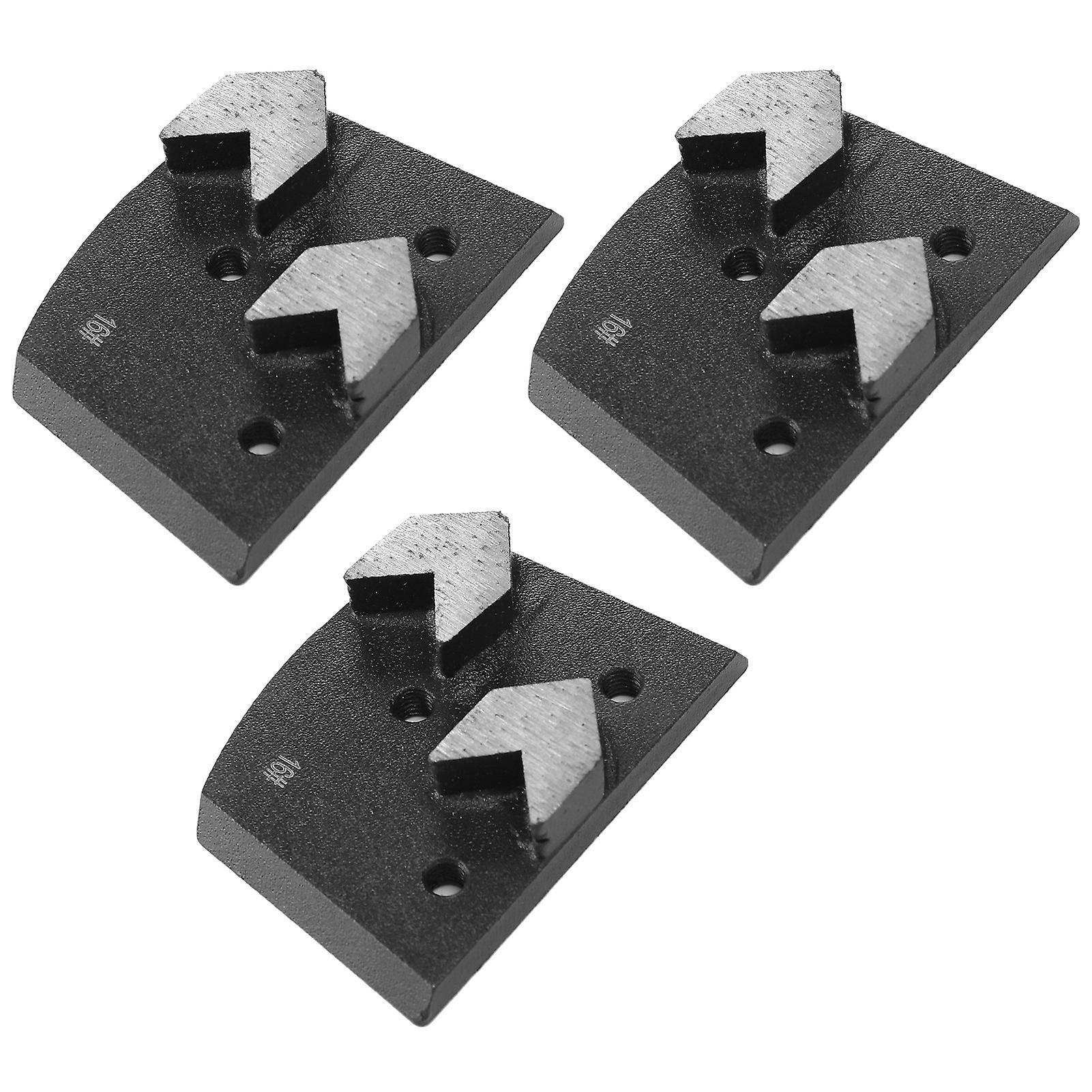 3Pcs Diamond Grinding Block Arrow Shape 2 Teeth Concrete Sanding Pad Grinder Accessories
