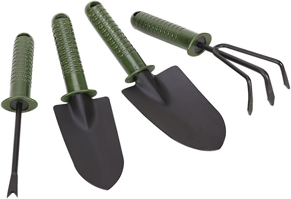 HMTRADE Garden Tool Set - 4-Piece Hand Tools With Ergonomic Non-Slip Handles