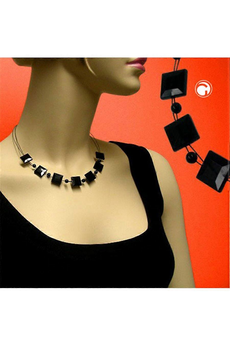 Necklace Square Black - Gl07435