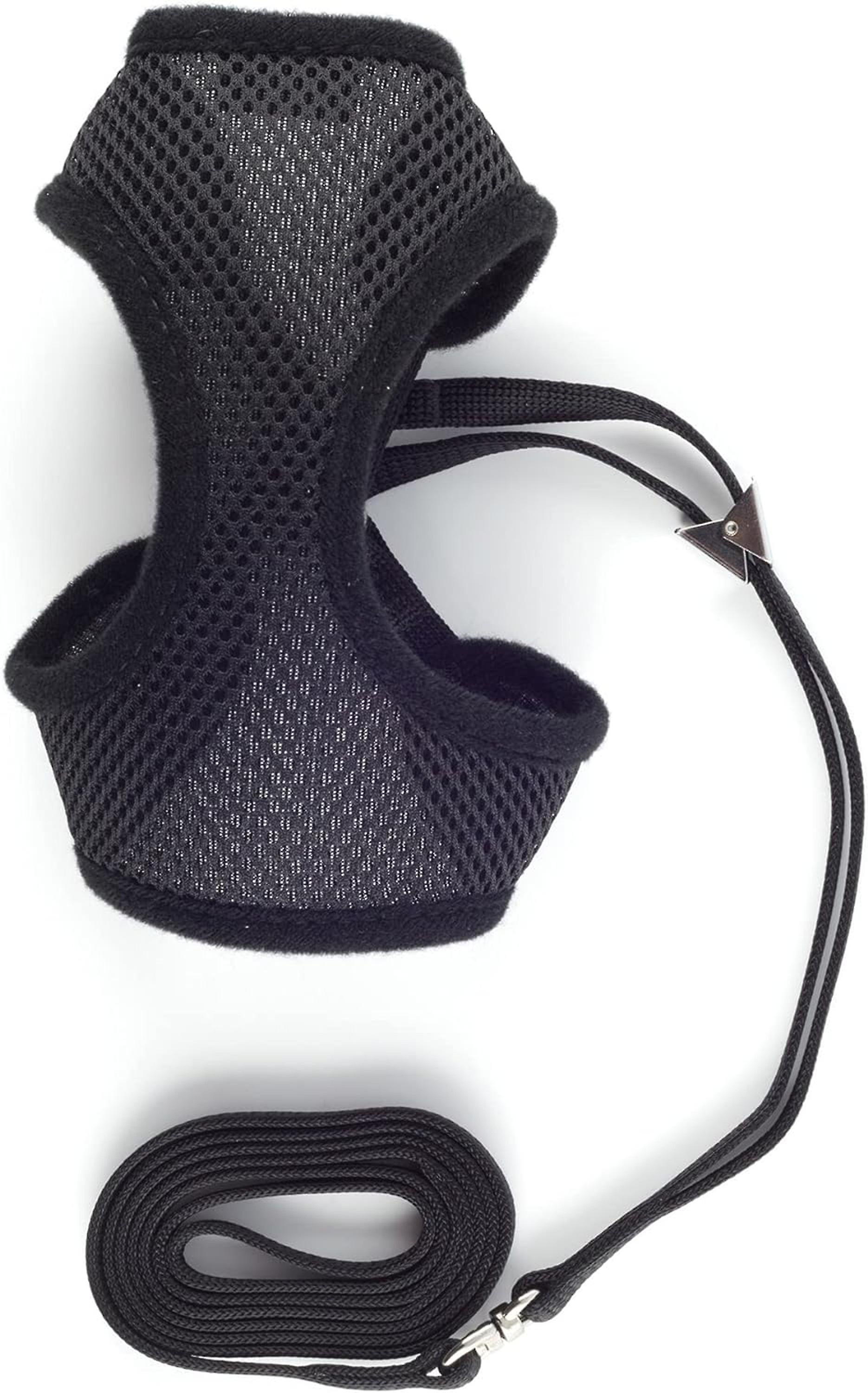 Ancol Cat Harness Soft Nylon Black Medium