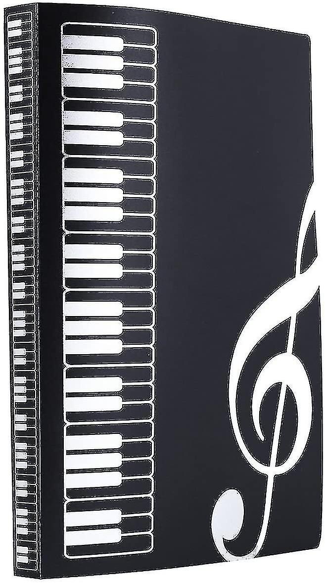 Music Sheet File Organizer - Plastic Folder with 40 Pockets for A4 Size Documents