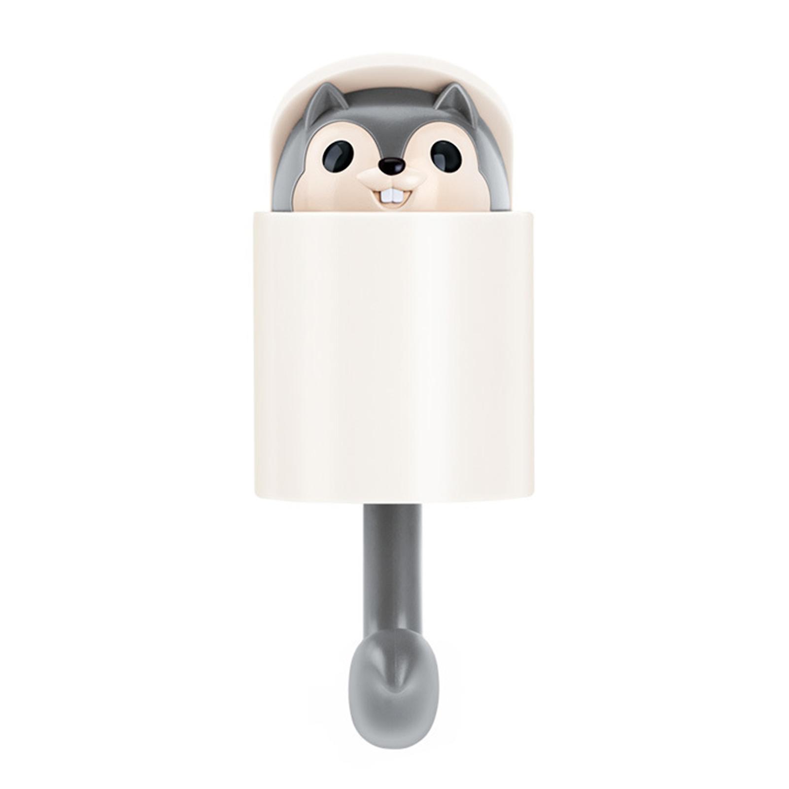 Punch-Free Wall Mounted Squirrel-Shaped Hook Multifunctional Practical Bag Holder for Bathroom Kitchen