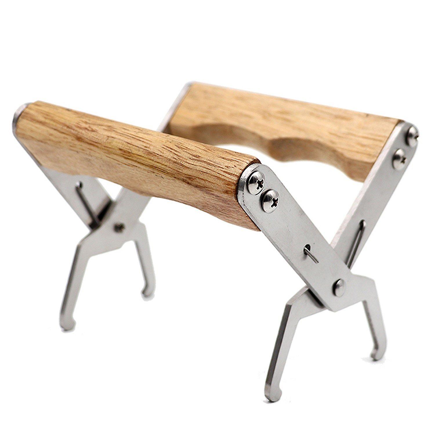 Frame Clip Wooden Handle Bee Nests Box Jig Griper Lifter Stainless Steel Nest Holder