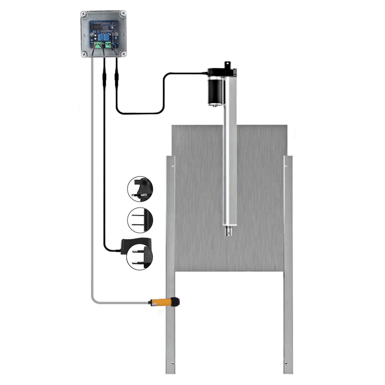 Timing Control Chicken House Automatic Door Opener Door Opening Kit Farm Accessories 110-220VEU Plug