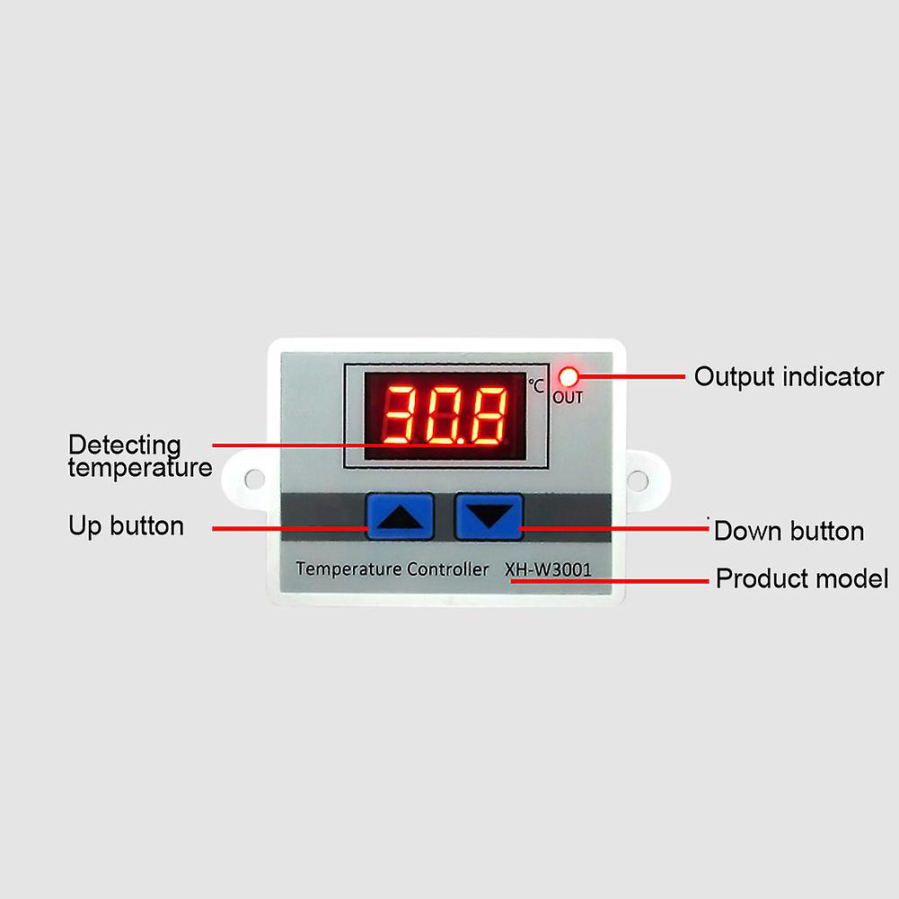 Digital Temperature Controller Switch Waterproof Microcomputer Temperature Control Device 12V 120W