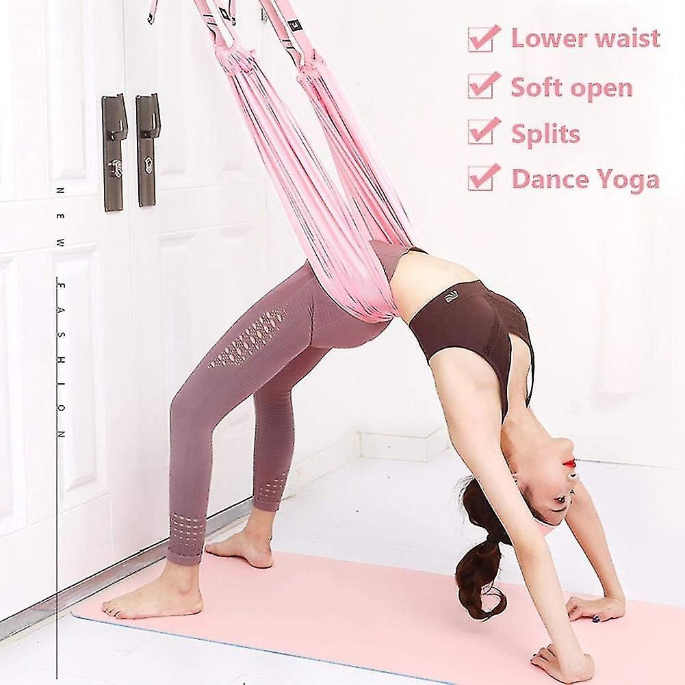 Aerial Yoga Strap Yoga Hammock Yoga Swing Anti-Gravity Stretch Band for Inversion Exercises Flexibil