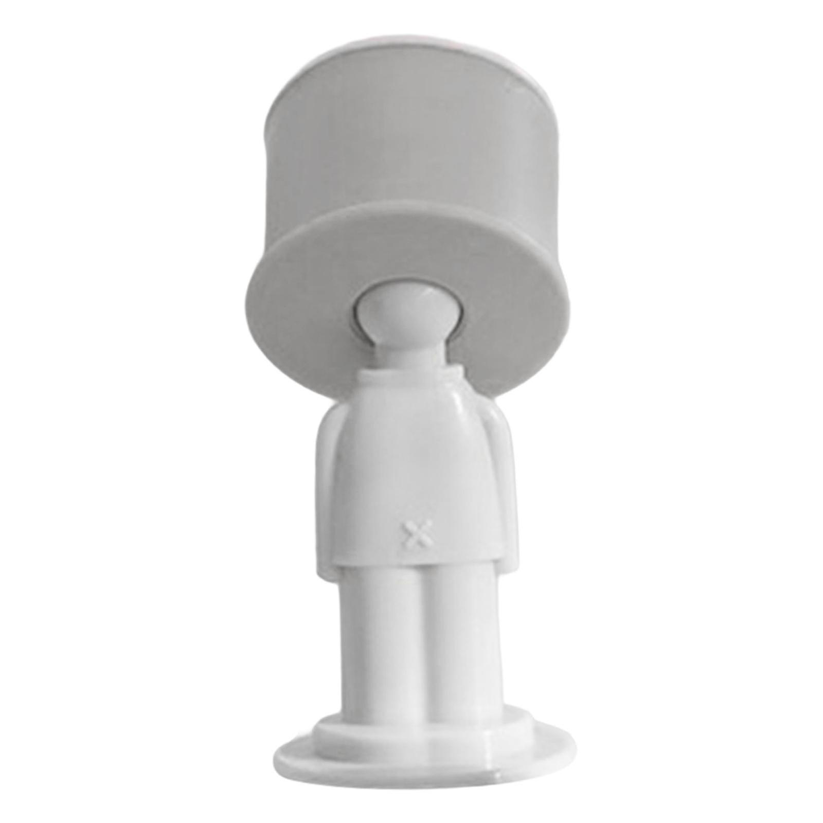 Muur Deurkruk Stopper Siliconen Afneembare Deurbumper Buffer Deurstopper Grijs Wit