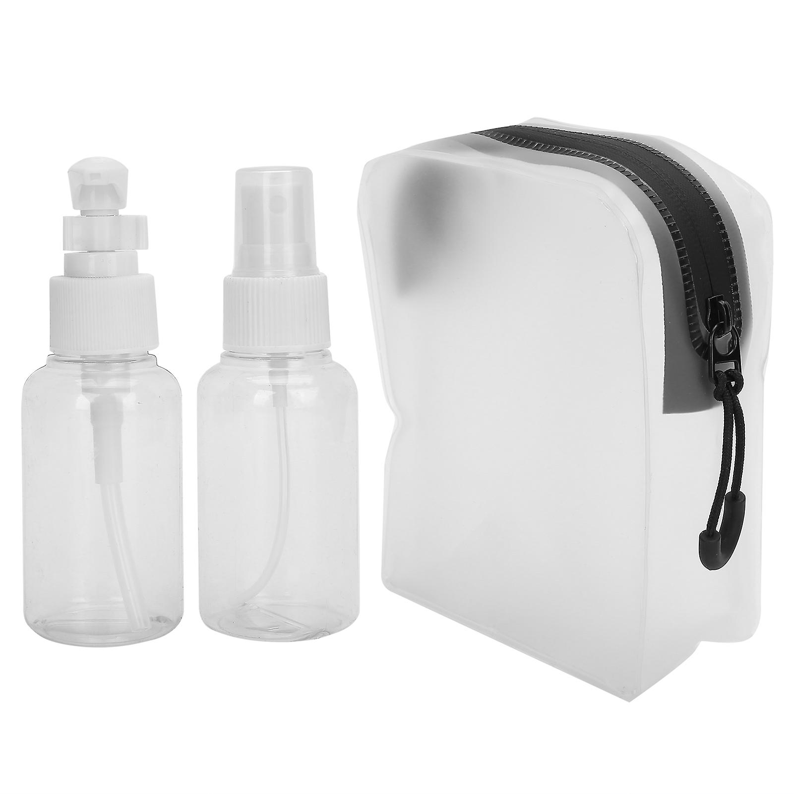 Travel Empty Bottle Refillable Dispenser Kit Cosmetic Plastic Spayer Press bottle Makeup Container