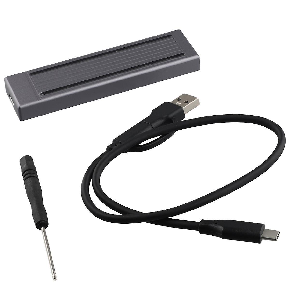 M.2 SSD HDD Enclosure NGFF RGB Cool Light Multi-Function Convenient HDD Enclosure