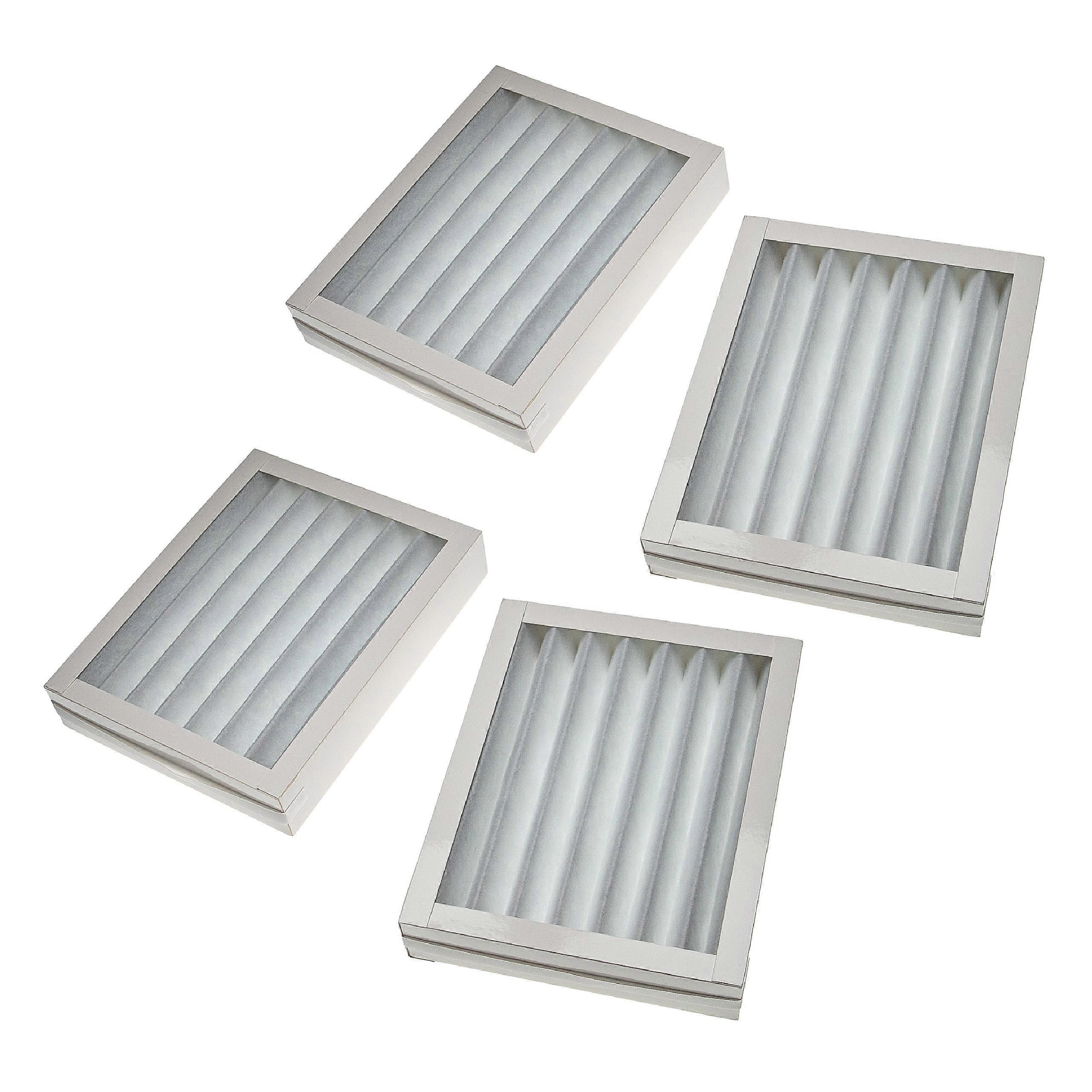 vhbw 4x Filter G4 kompatibel mit Paul Multi 150 DC, 100 DC Lüftungsgerät - Filterset, 25 x 20 x 4,5 cm Weiß