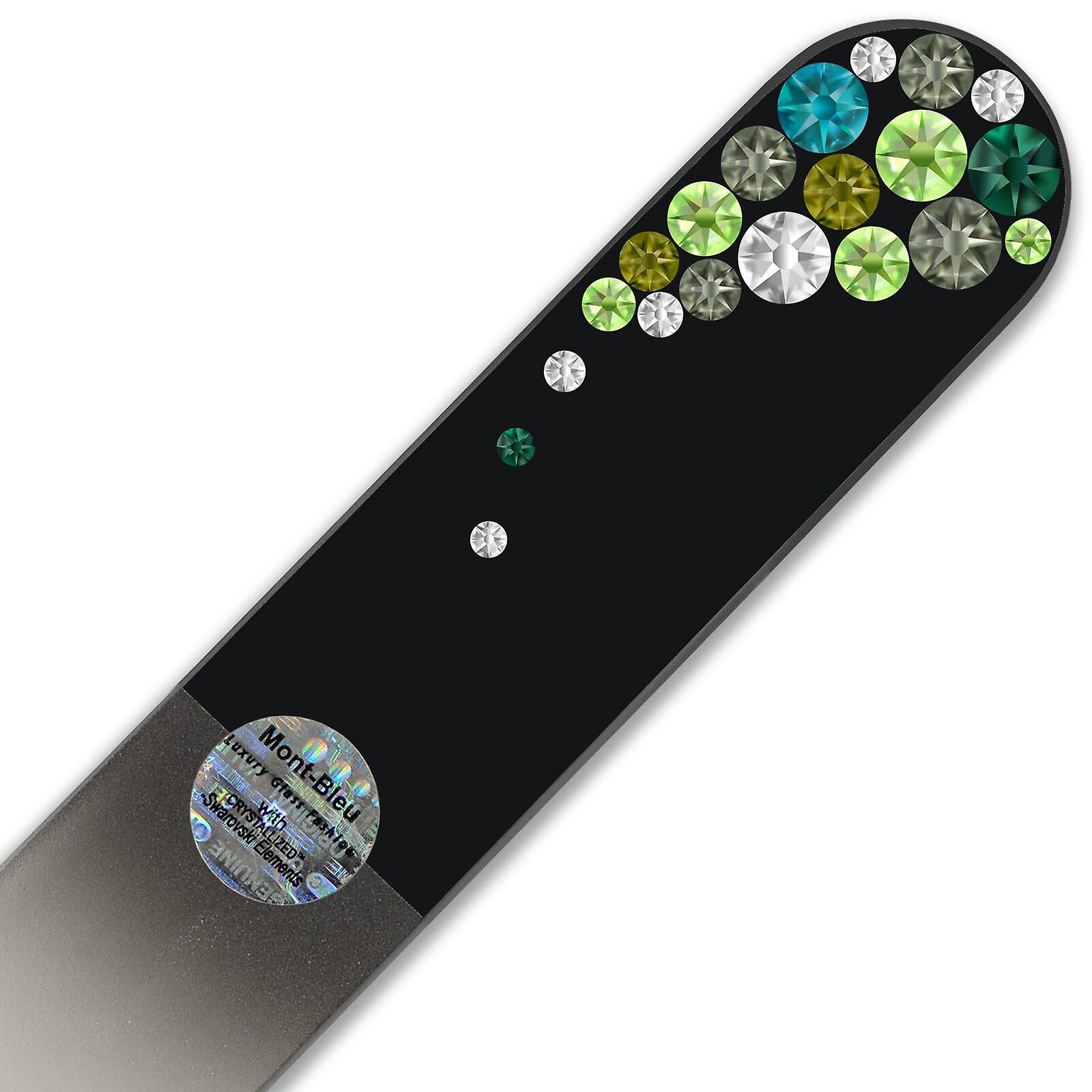 Large Foot file with Swarovski crystals BB-B - Green