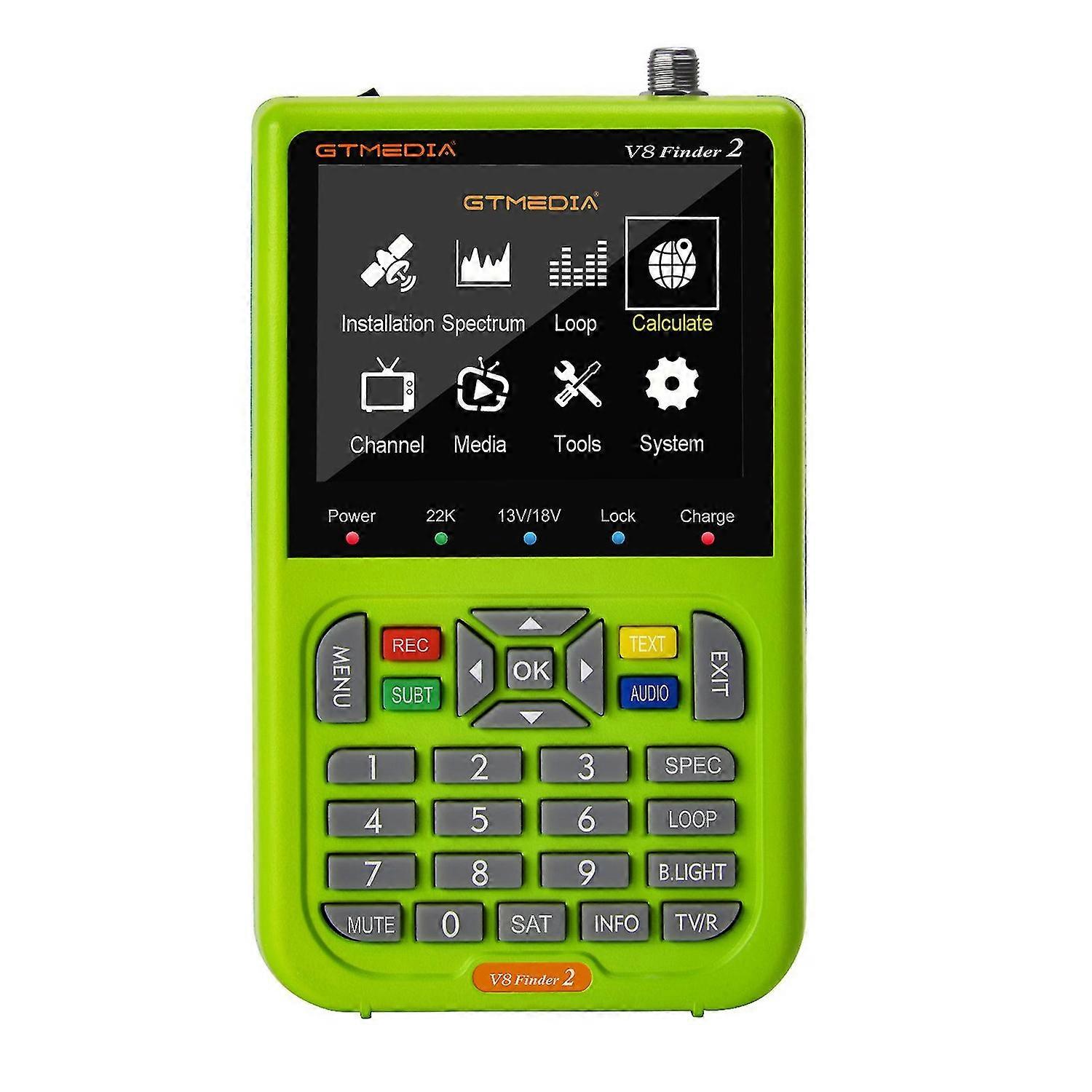 V8 Finder 2 Satellite Finder Display Satellite Signal Strength Meter for Adjusting Sat Dish