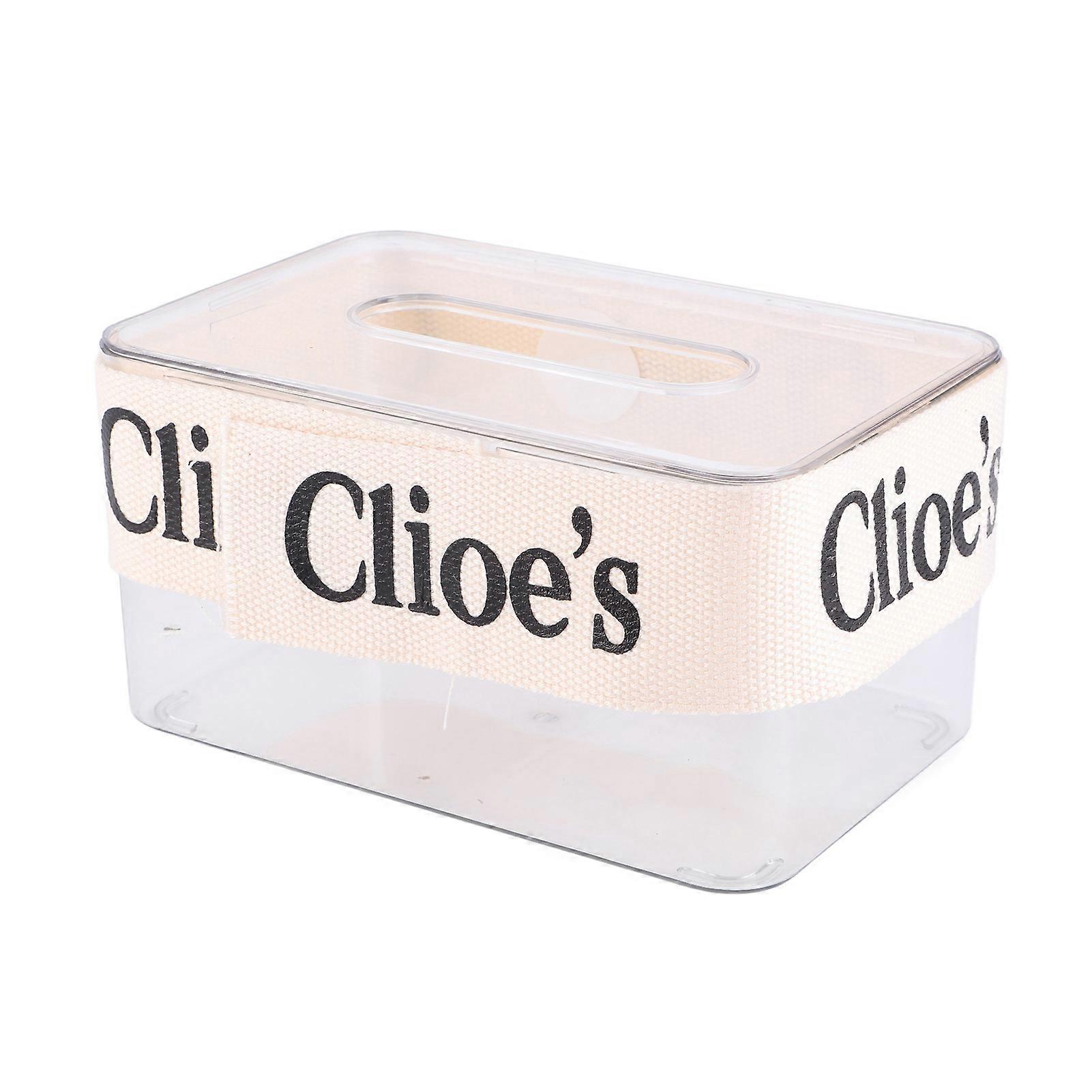 Diy Tissue Box Holder Opening Enlarged Transparent Diy Napkin Box With Webbing For Office Restaurant
