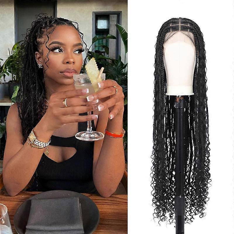 Full Double Lace Front Braided Wig Knotless Braided Wigs