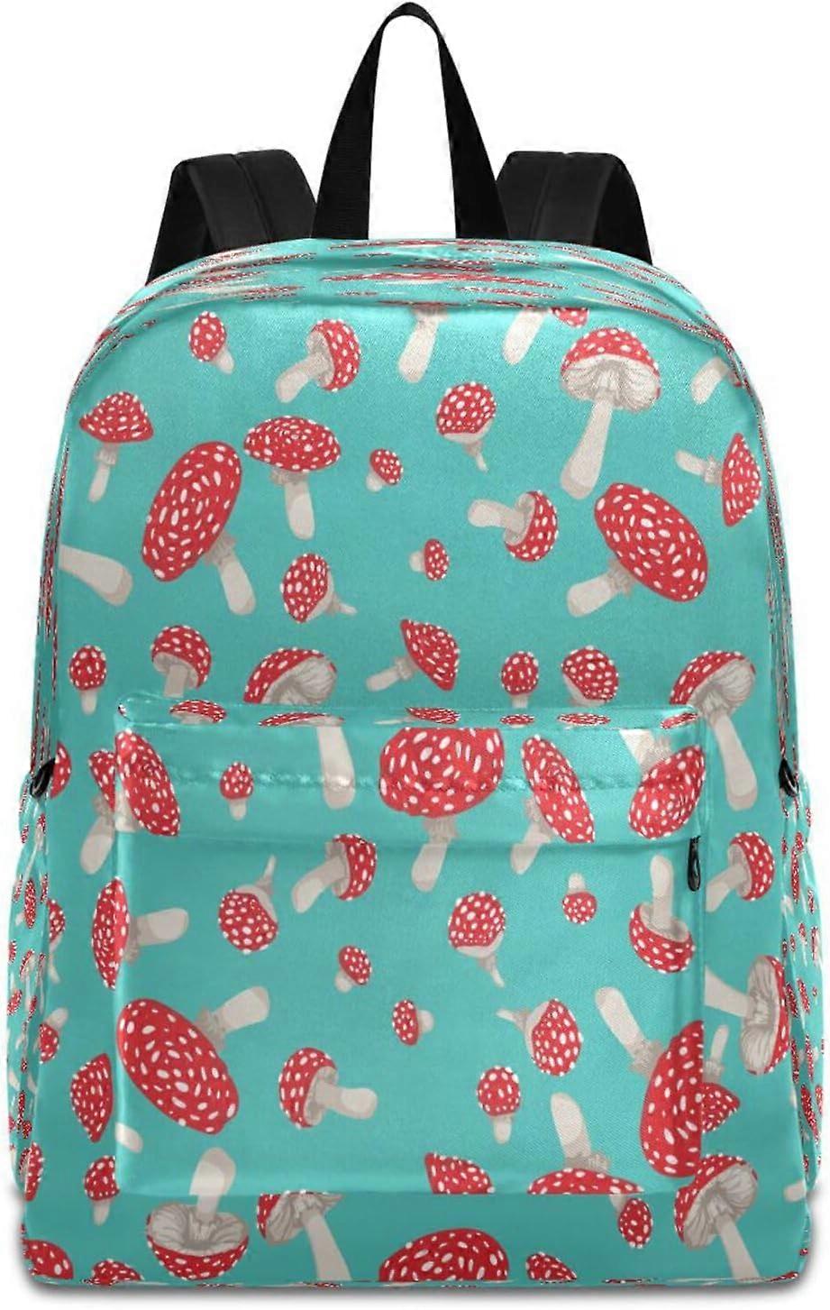 حقيبة ظهر مدرسية من الفطر للأطفال من سن 5 إلى 19 عاما ، حقيبة ظهر من الفطر حقيبة مدرسية للأطفال حقيبة كتب بوليستر ، 1