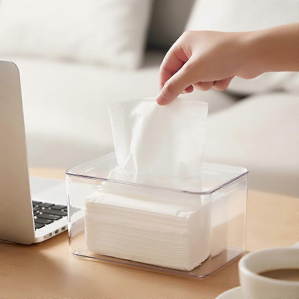 Transparent Plastic Tissue Box, Napkin Dispenser