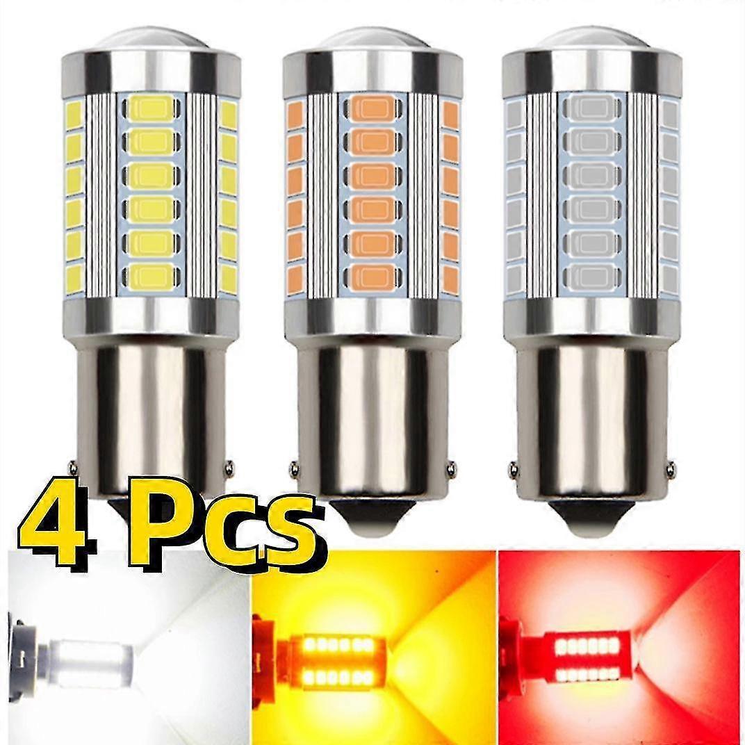 Exquisite 4pcs Super Bright 144 Led Turn Signal Light Bulb Error Free No Hyper Flash 1156 Ba15s P21w/bau15s Py21w/t20 Led 7440 W21w W21/5w