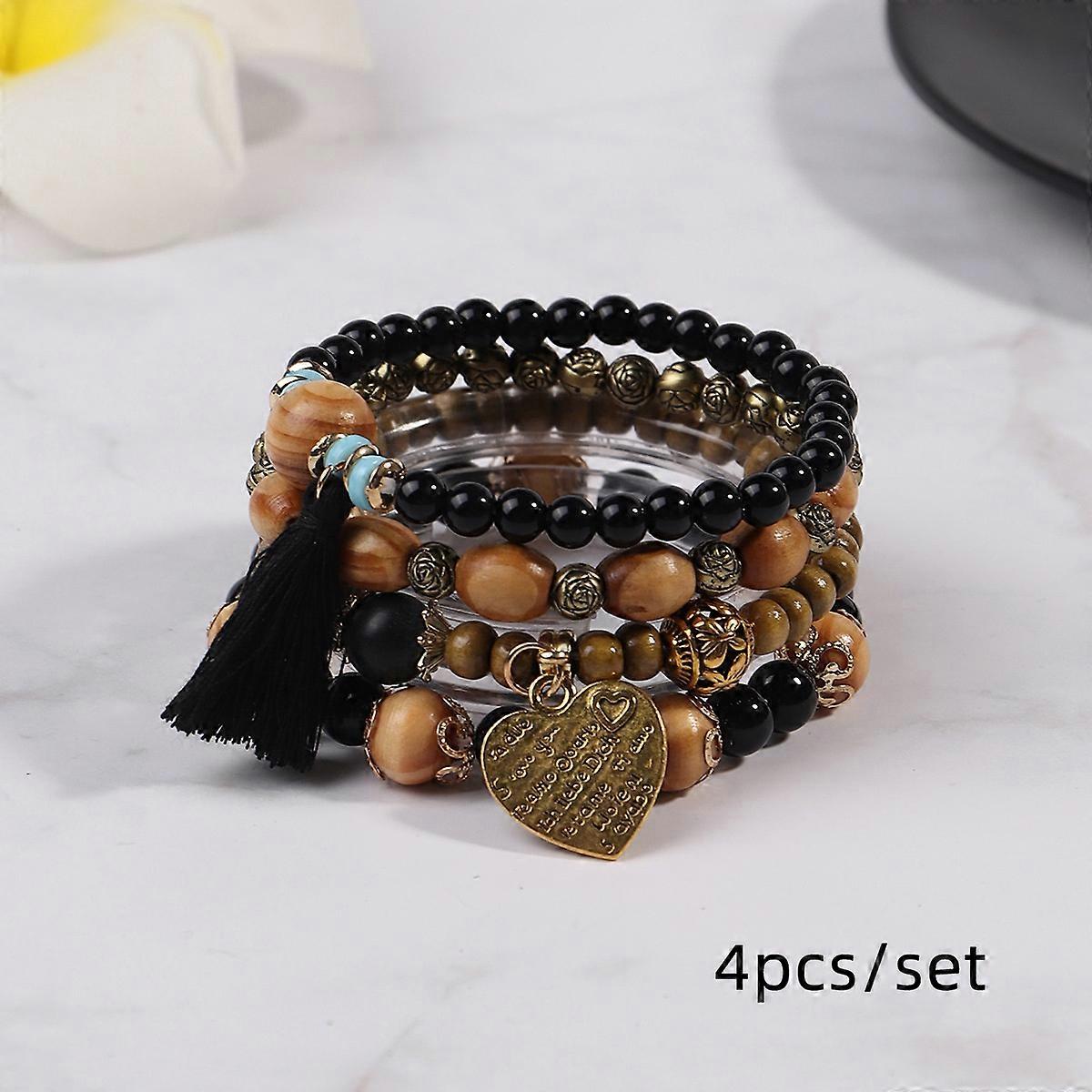 Bracelet - Black Magic Bohemian Heart - Mysterious Charm