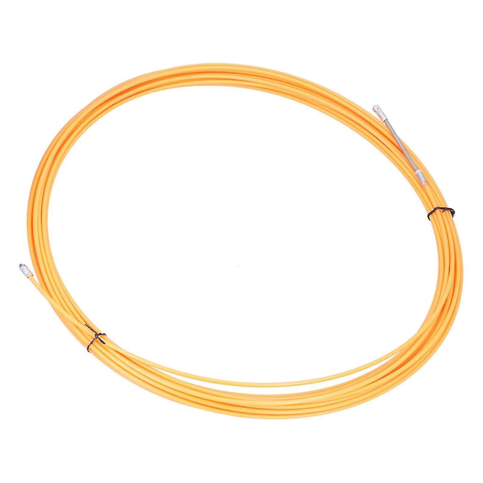 Wire Threader Fish Tape Puller Through Wall 25m/82ft Orange for Attic Crawl Space Underground Floor