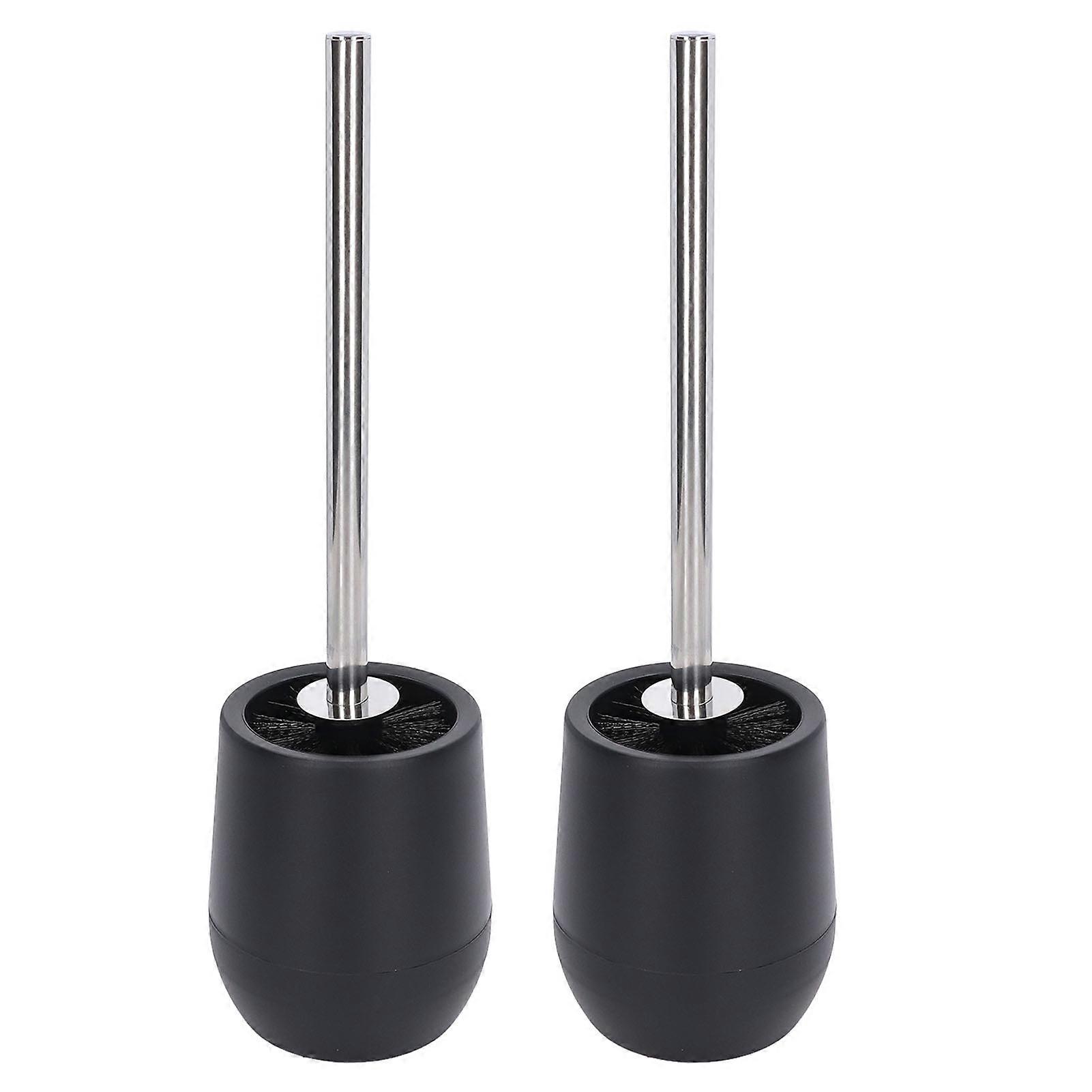 2pcs Toilet Brush Robust Lockable Threads Efficient Safe Durable Material Home Accessory