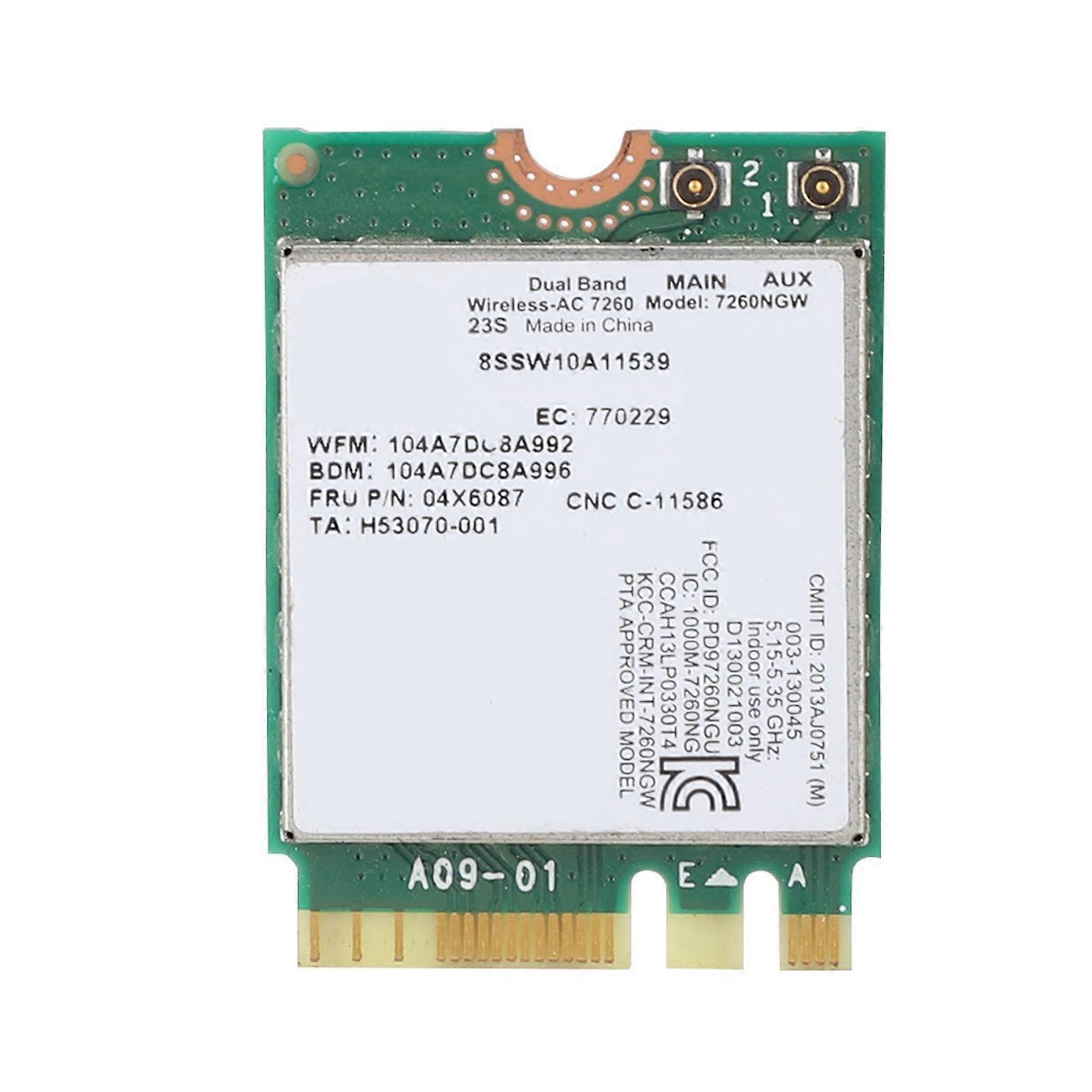 For Intel 7260AC 7260NGW Dual band Wireless Network Card For Lenovo IBM Thinkpad FRU04X6087